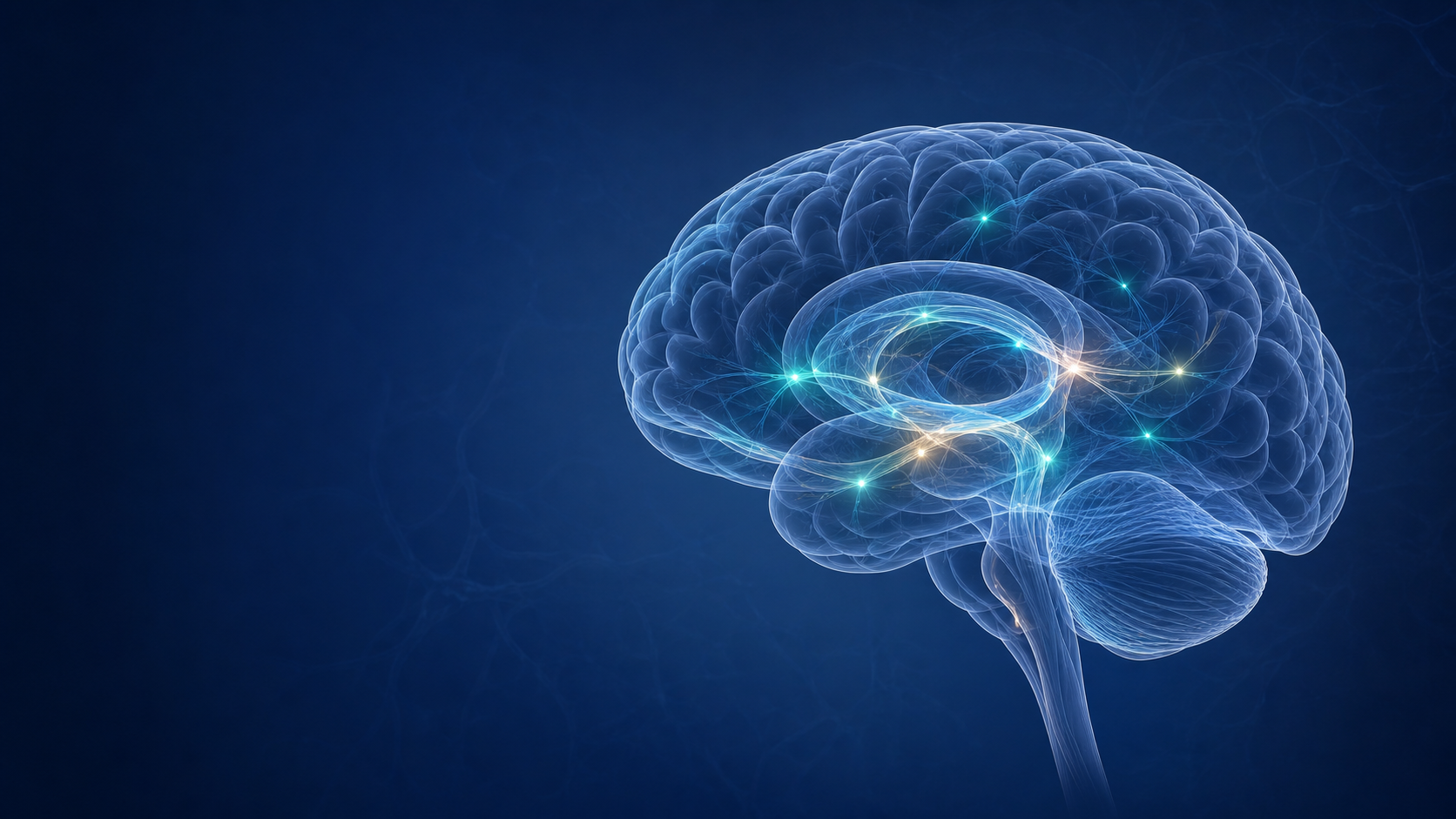 Abstract brain network illustration